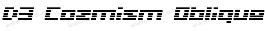 D3 Cozmism Oblique R字体转换